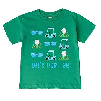 The Juniper Shop Let's Par Tee Sunglasses Toddler Short Sleeve Tee