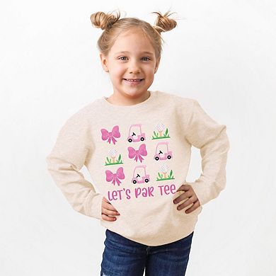 Let's Par Tee Coquette Toddler Graphic Sweatshirt