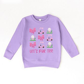 Let's Par Tee Coquette Toddler Graphic Sweatshirt