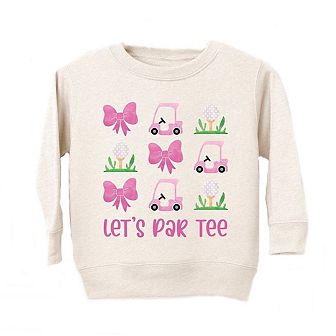 Let's Par Tee Coquette Toddler Graphic Sweatshirt