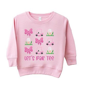 Let's Par Tee Coquette Toddler Graphic Sweatshirt