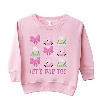 Let's Par Tee Coquette Toddler Graphic Sweatshirt