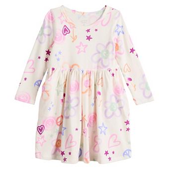 Toddler & Girls 4-12 Jumping Beans® Sensory Adaptive Long Sleeve Dress