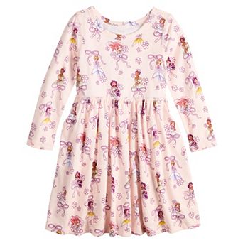 Toddler & Girls 4-12 Jumping Beans® Disney Princesses Sensory Adaptive Long Sleeve Dress