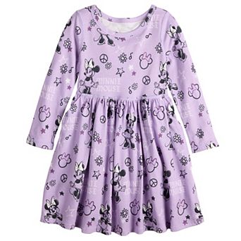 Toddler & Girls 4-12 Jumping Beans® Disney's Minnie Mouse Sensory Adaptive Long Sleeve Dress