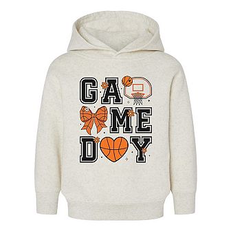 The Juniper Shop Basketball Game Day Coquette Toddler Hoodie