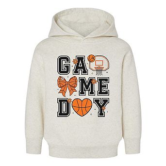 The Juniper Shop Basketball Game Day Coquette Toddler Hoodie