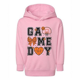 The Juniper Shop Basketball Game Day Coquette Toddler Hoodie