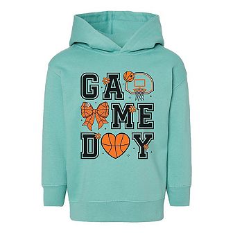 The Juniper Shop Basketball Game Day Coquette Toddler Hoodie