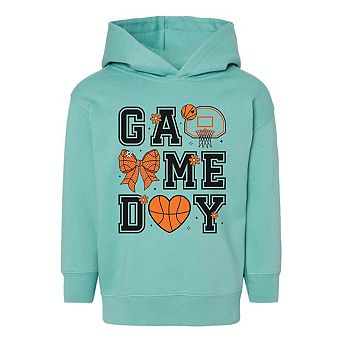 The Juniper Shop Basketball Game Day Coquette Toddler Hoodie