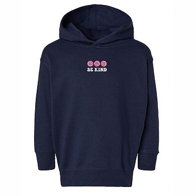The Juniper Shop Embroidered Be Kind Turning Smiles Toddler Hoodie