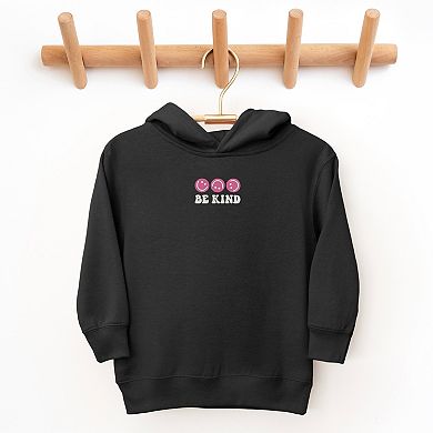 The Juniper Shop Embroidered Be Kind Turning Smiles Toddler Hoodie