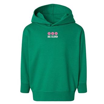 The Juniper Shop Embroidered Be Kind Turning Smiles Toddler Hoodie