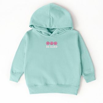 The Juniper Shop Embroidered Be Kind Turning Smiles Toddler Hoodie