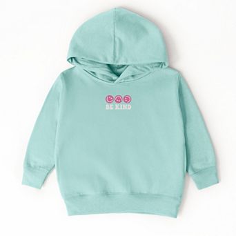 The Juniper Shop Embroidered Be Kind Turning Smiles Toddler Hoodie