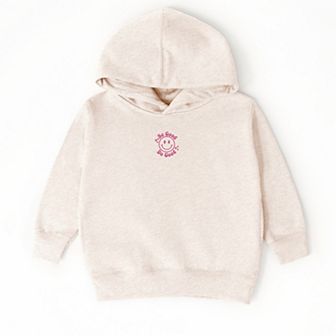 The Juniper Shop Embroidered Be Good Do Good Smiley Face Toddler Hoodie