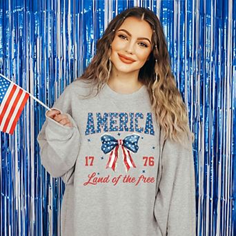 Simply Sage Market America Land of the Free Coquette Sweatshirt