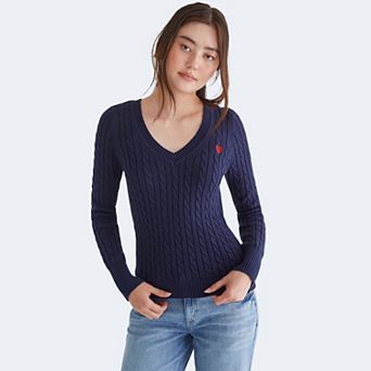 Juniors' Aeropostale Cable Knit Sweater