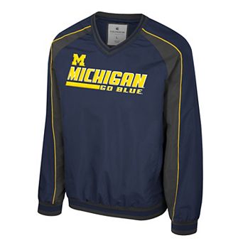 Men's Michigan Wolverines Pullover Coach Jacket