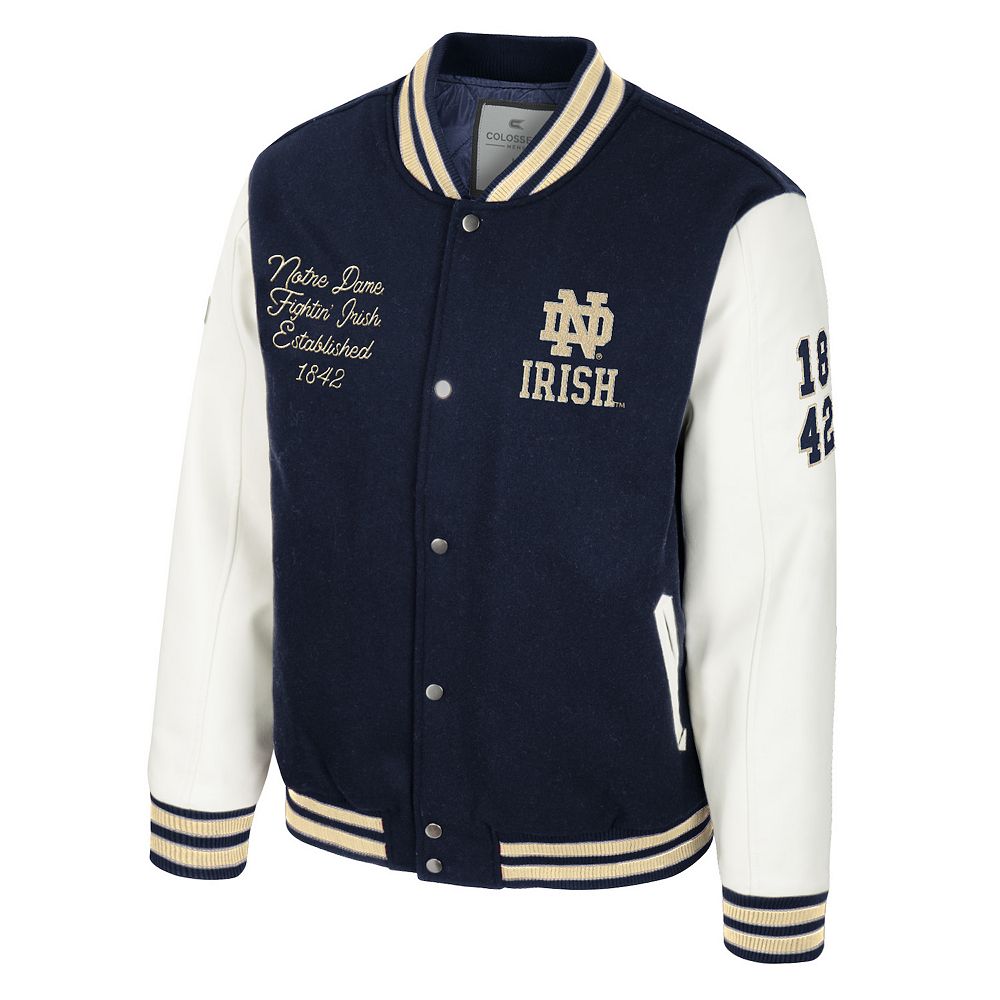 Men's Notre Dame Fighting Irish Goes to College Letterman Jacket