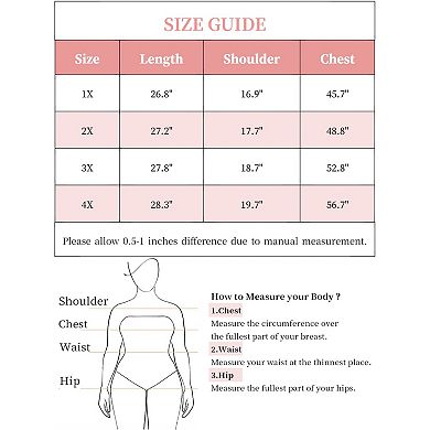 Women's Plus Size Blouses Keyhole V Neck Tunics Tops Short Sleeve Swing Casual Knit Blouse