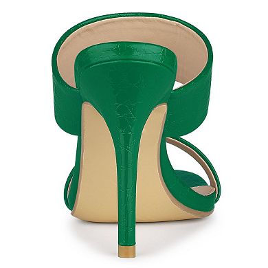 Women's Open Toe Stiletto Heel Slide Heels Sandals