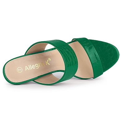 Women's Open Toe Stiletto Heel Slide Heels Sandals
