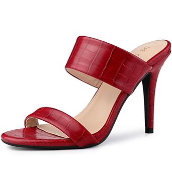 Women's Open Toe Stiletto Heel Slide Heels Sandals