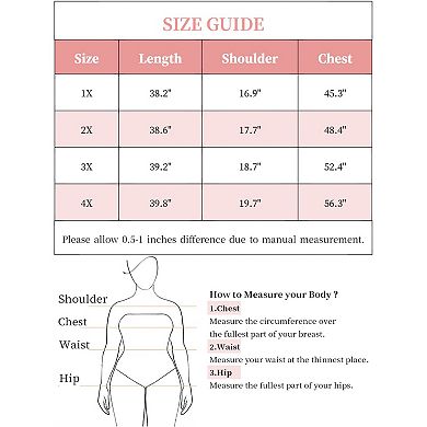 Plus Size Dress for Women Front Embroidered V Neck Ruffle Sleeve Pleated Mini A Line Dresses