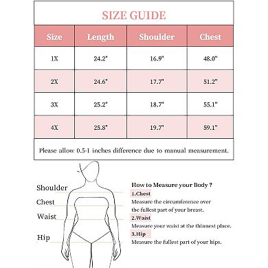 Plus Size Blouse for Women Keyhole Tulip Sleeve Summer Tops Contrasting Colors Casual Blouses