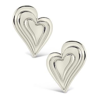MC Collective Heart Statement Stud Earrings