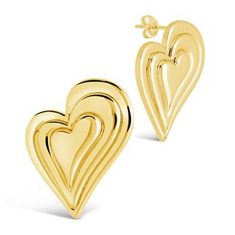 MC Collective Heart Statement Stud Earrings