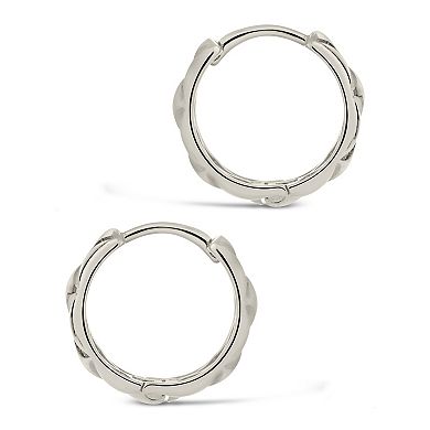 MC Collective Quilted Micro Hoop Earrings