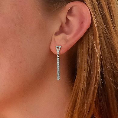 MC Collective Cubic Zirconia Drop Stud Earrings