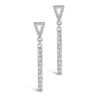 MC Collective Cubic Zirconia Drop Stud Earrings