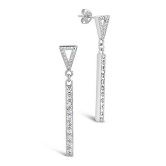 MC Collective Cubic Zirconia Drop Stud Earrings