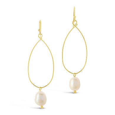 MC Collective Teardrop Dyed Simulated Pearl Dangle Earrings