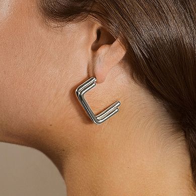 MC Collective Geometric Hoop Earrings