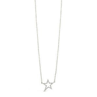 MC Collective Stationed Cubic Zirconia Star Outline Necklace