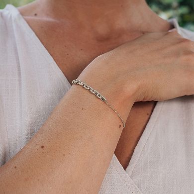 MC Collective Cubic Zirconia Interlocking Chain Bracelet