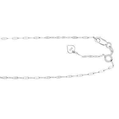 Karat Rush Sterling Silver Adjustable Forsantina Chain Necklace