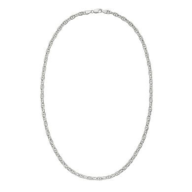 Karat Rush Men's Sterling Silver Anchor Chain Nickel Free Necklace