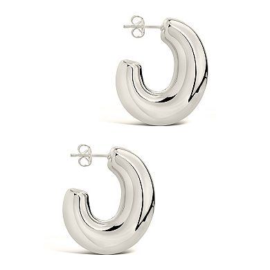 MC Collective Elongated Chunky Hoop Earrings
