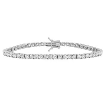 Karat Rush Sterling Silver Cubic Zirconia Nickel Free Tennis Bracelet