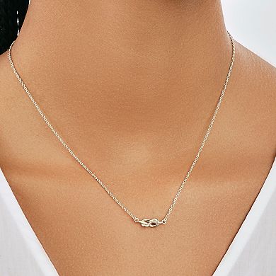 MC Collective Sterling Silver Infinity Love Knot Necklace