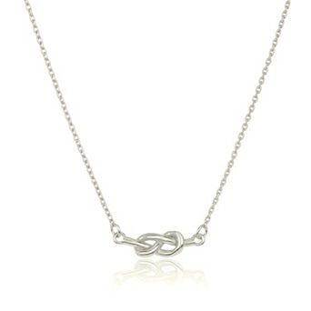 MC Collective Sterling Silver Infinity Love Knot Necklace