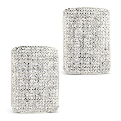 MC Collective Square Cubic Zirconia Stud Earrings