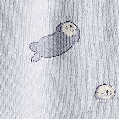 Baby Carter's Otter Print Long-Sleeve Snug Fit Sleep & Play Pajamas