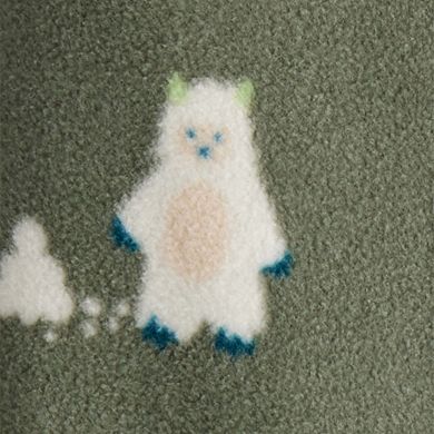 Baby Boy Carter's Yeti Fleece Loose Fit 2-Way Zip Sleep & Play Pajamas