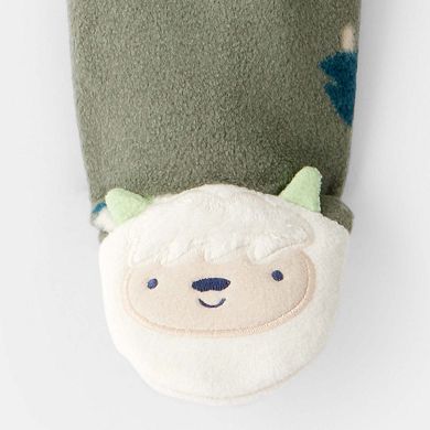 Baby Boy Carter's Yeti Fleece Loose Fit 2-Way Zip Sleep & Play Pajamas